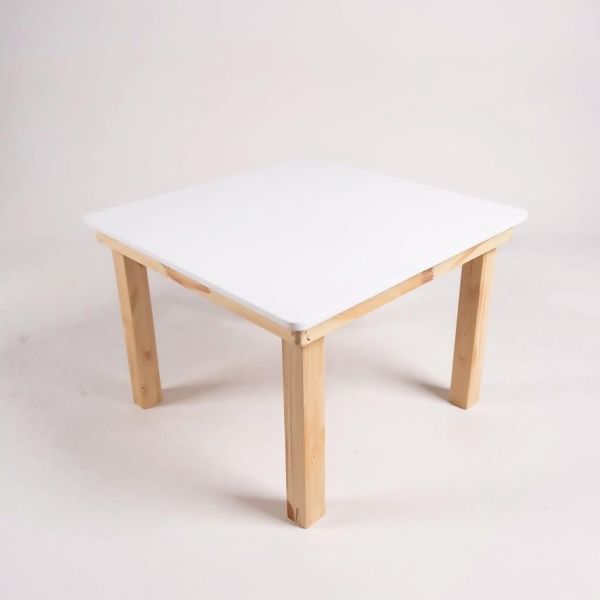 mesa pinus 70x70 formica branca